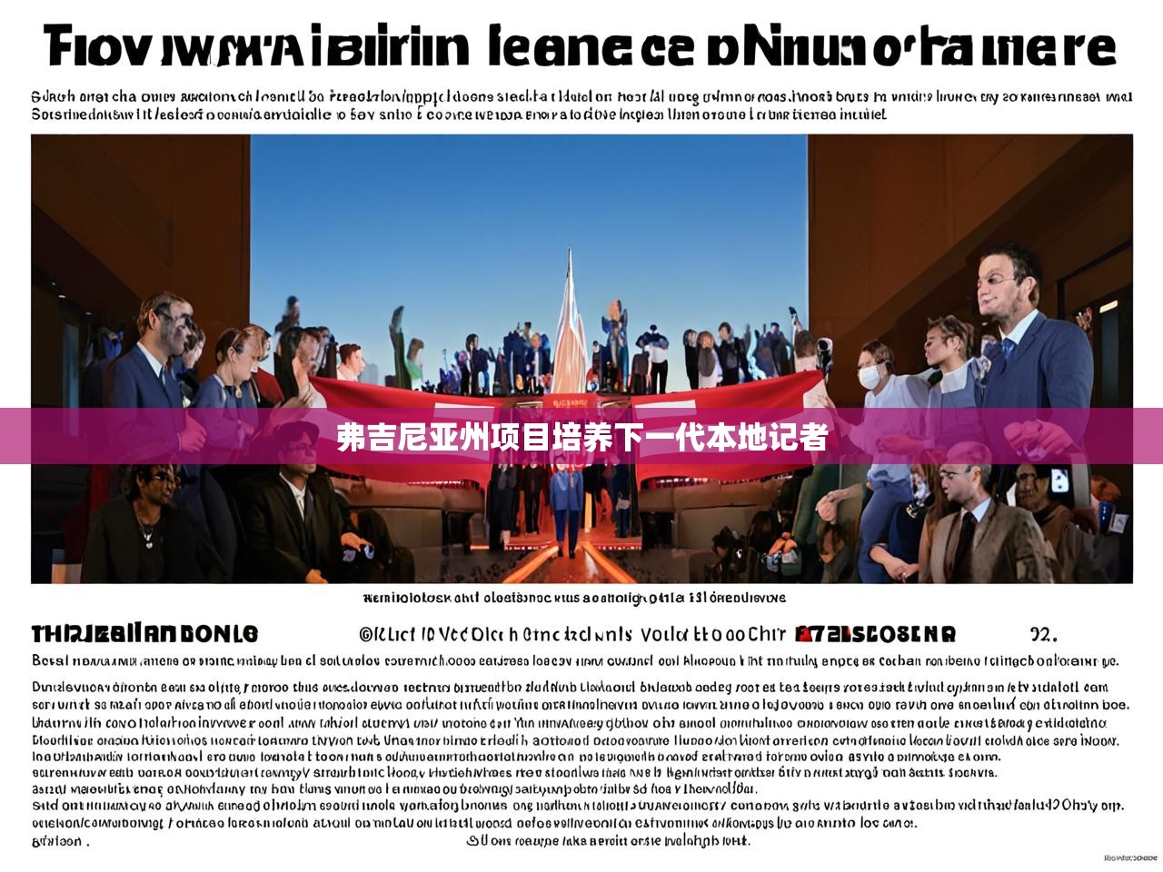 弗吉尼亚州项目培养下一代本地记者