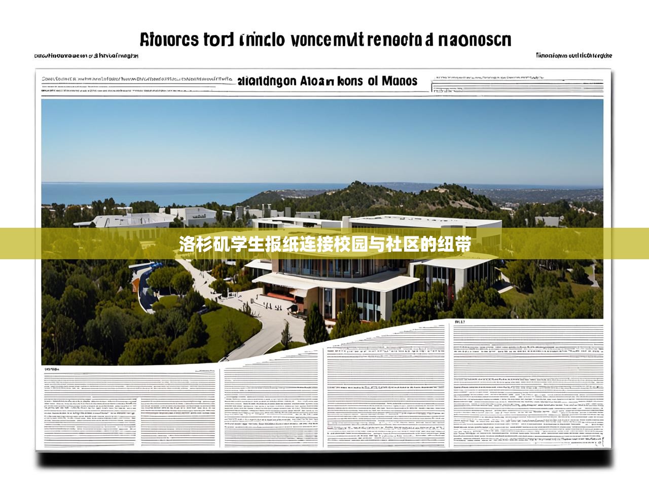 洛杉矶学生报纸连接校园与社区的纽带