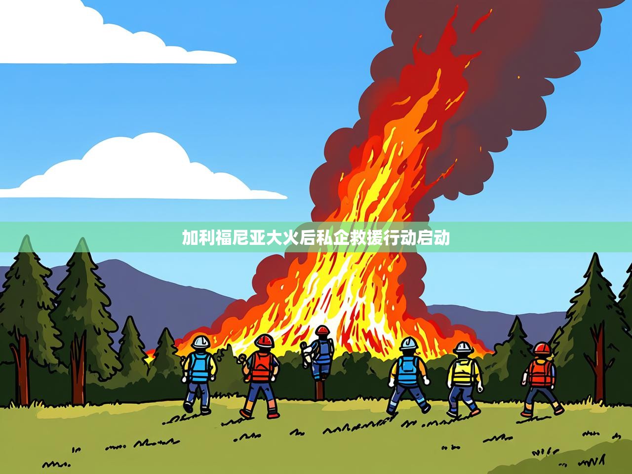 加利福尼亚大火后私企救援行动启动