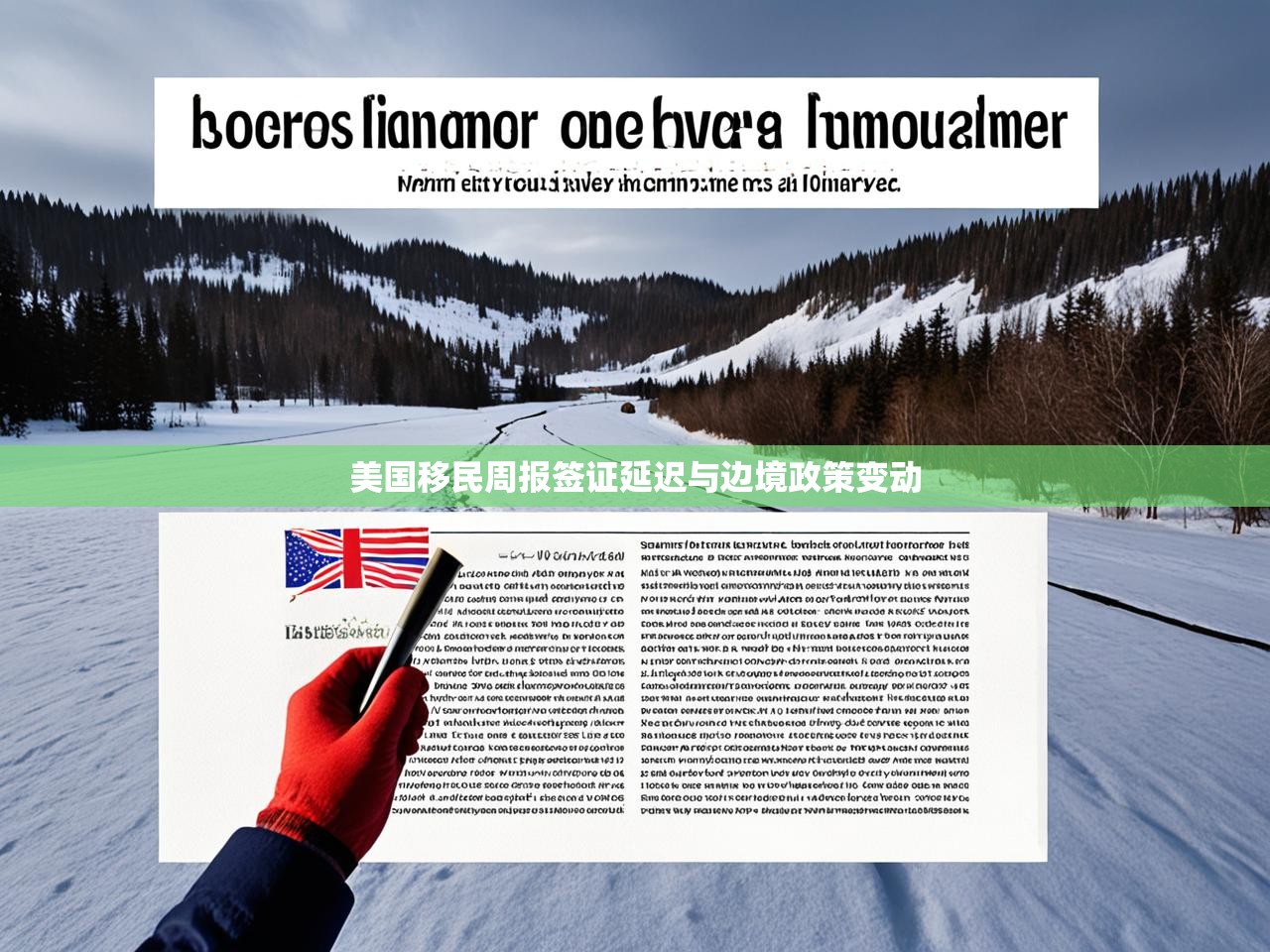 美国移民周报签证延迟与边境政策变动