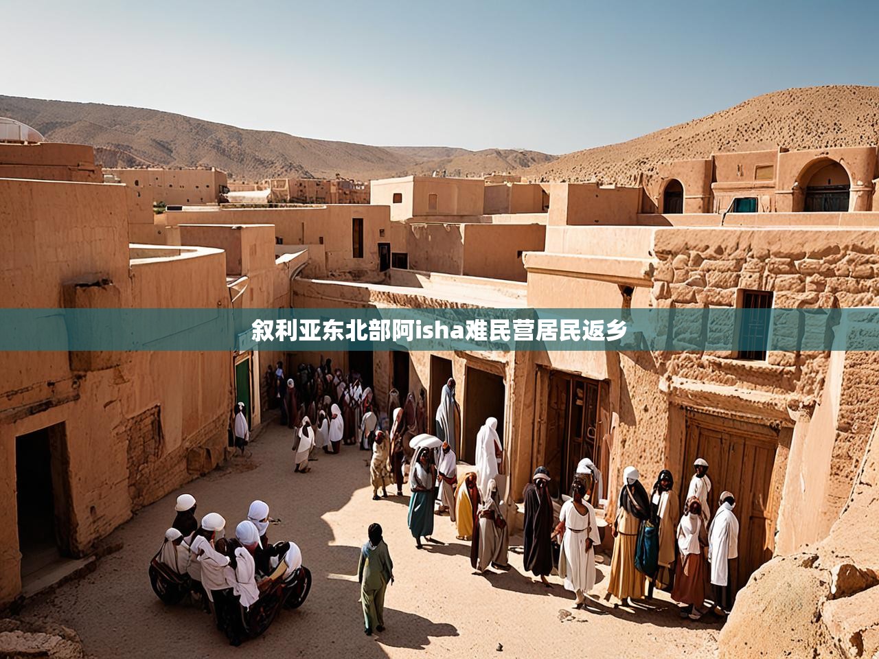 叙利亚东北部阿isha难民营居民返乡