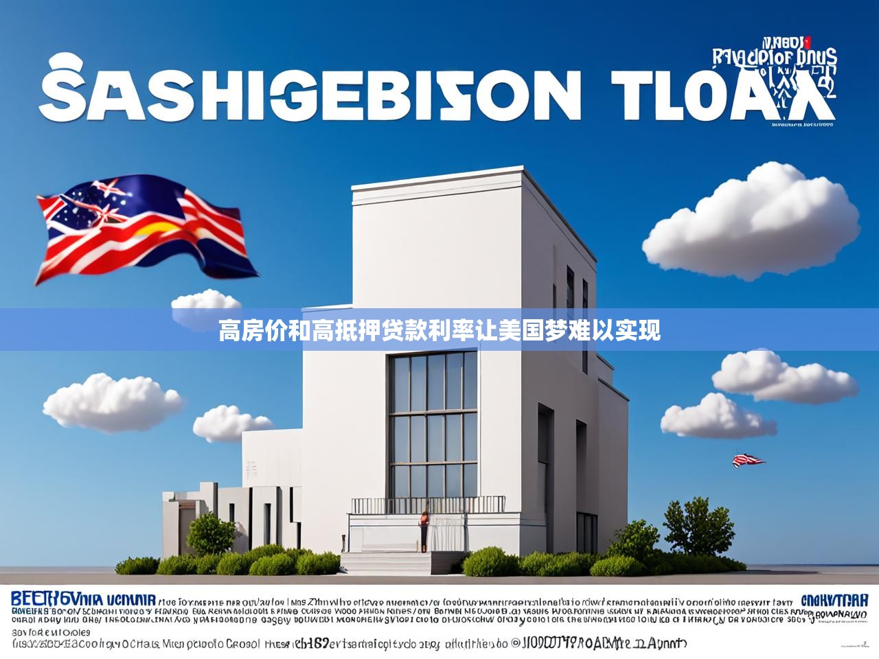 高房价和高抵押贷款利率让美国梦难以实现