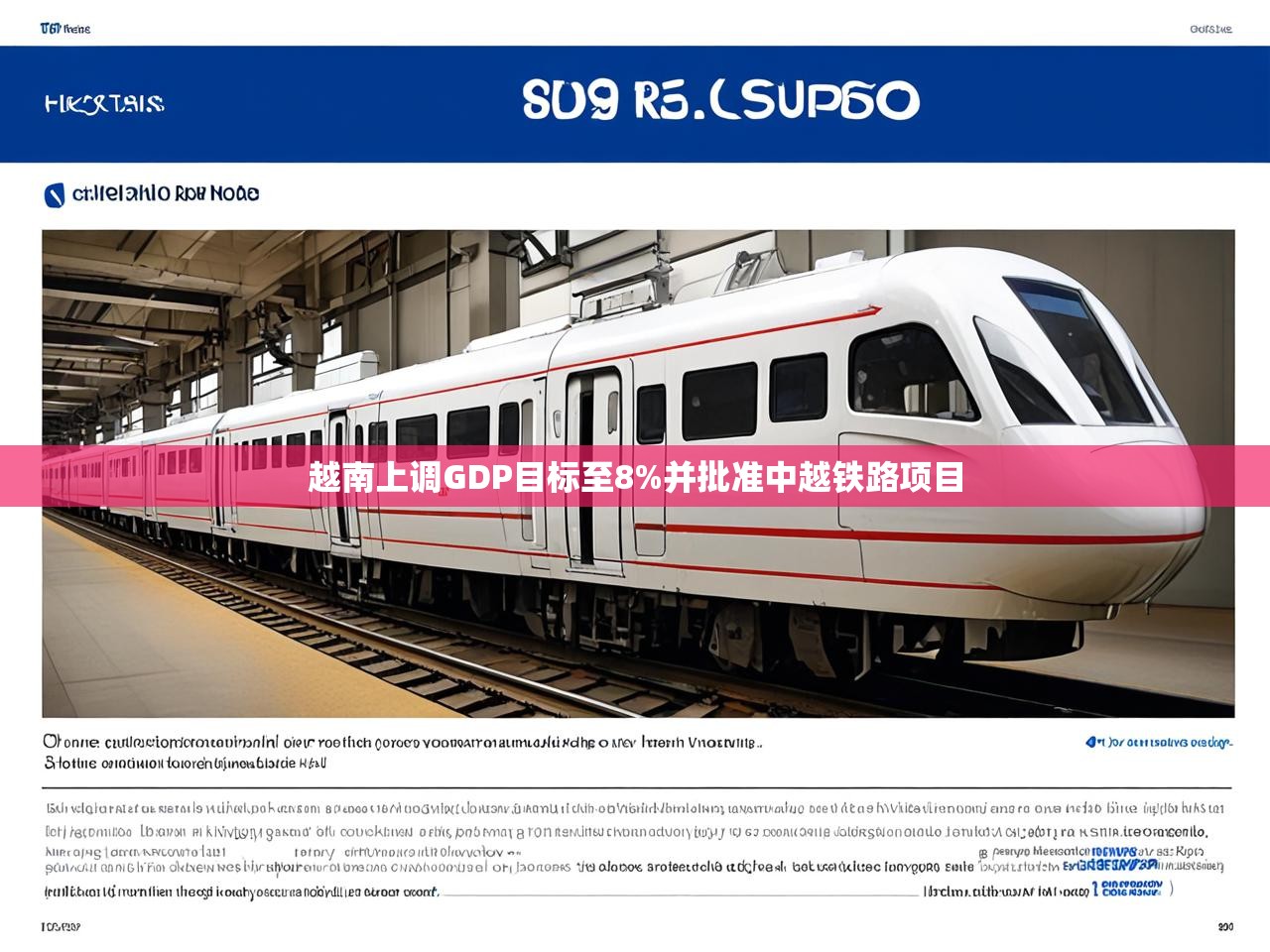 越南上调GDP目标至8%并批准中越铁路项目 越南上调GDP目标至8%并批准中越铁路项目
