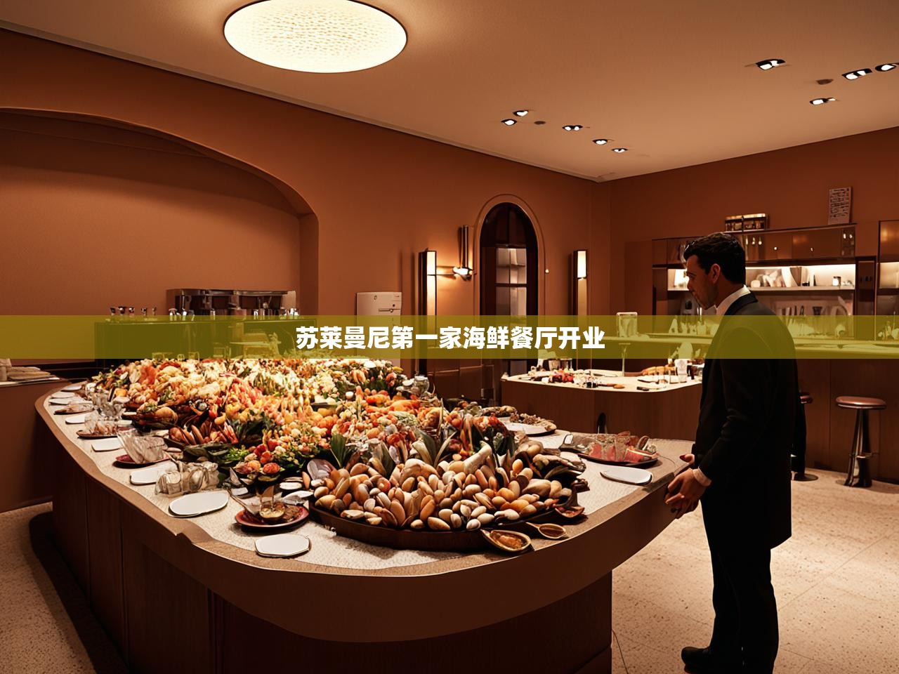 苏莱曼尼第一家海鲜餐厅开业