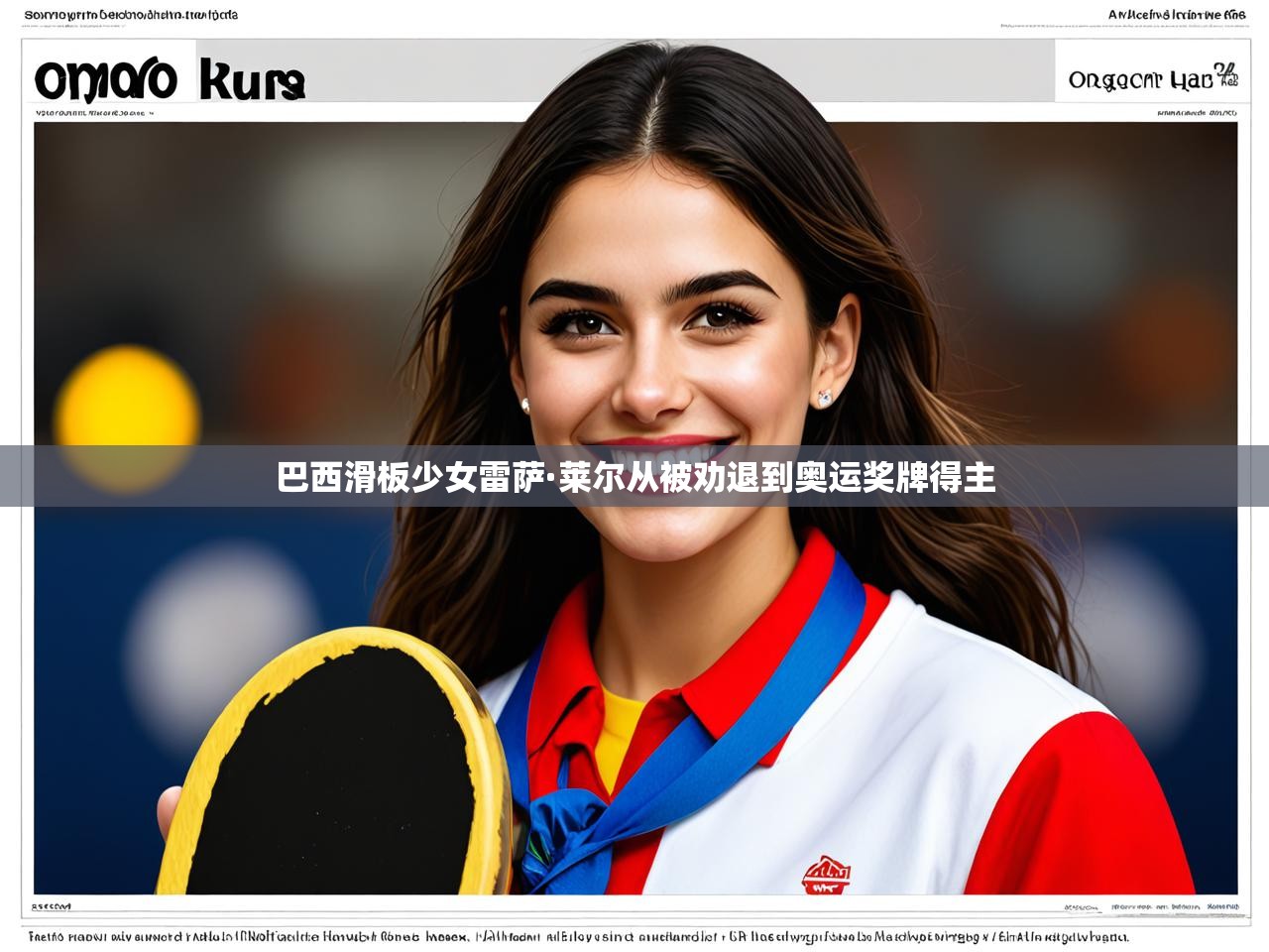 巴西滑板少女雷萨·莱尔从被劝退到奥运奖牌得主