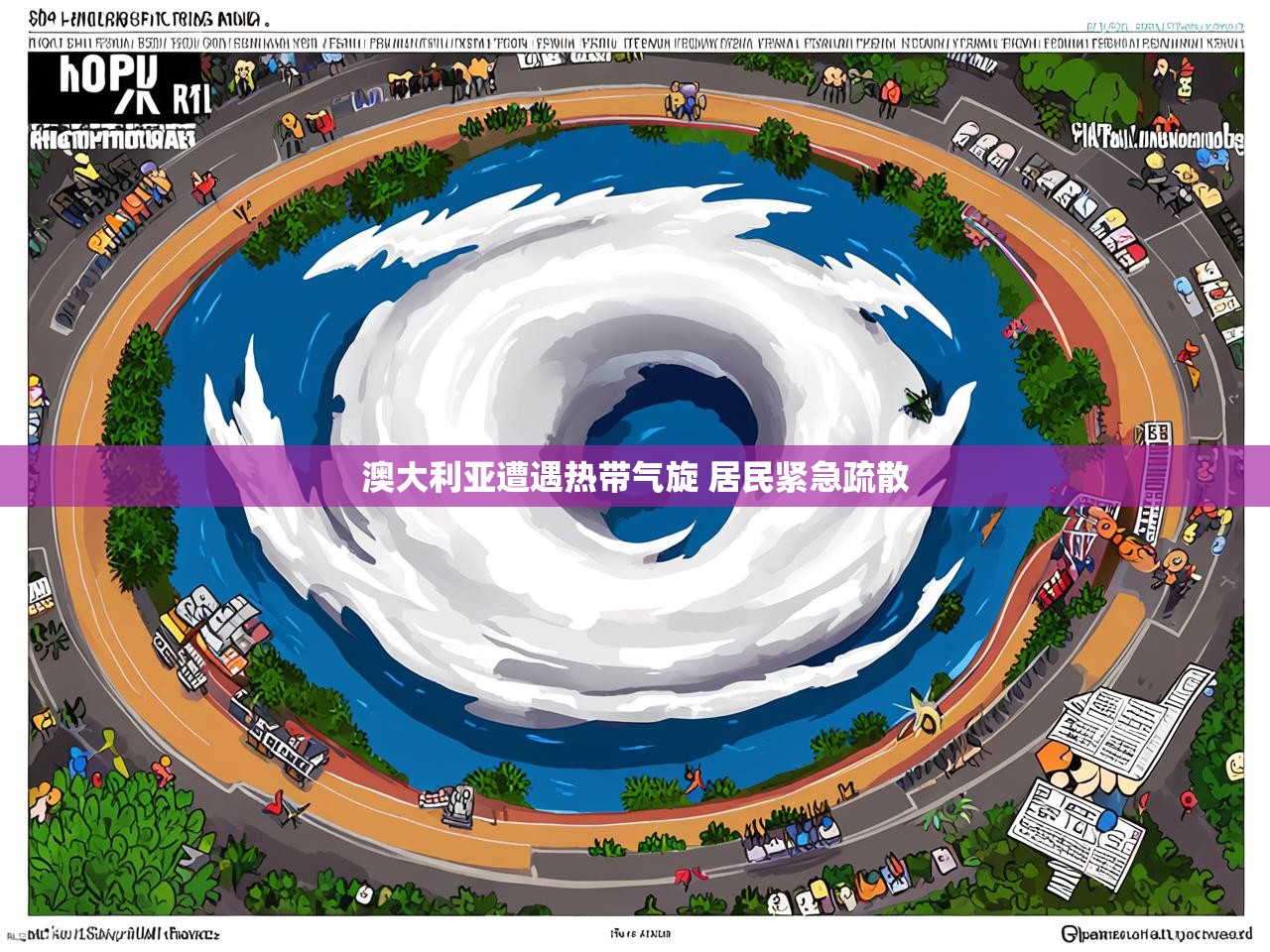 澳大利亚遭遇热带气旋 居民紧急疏散