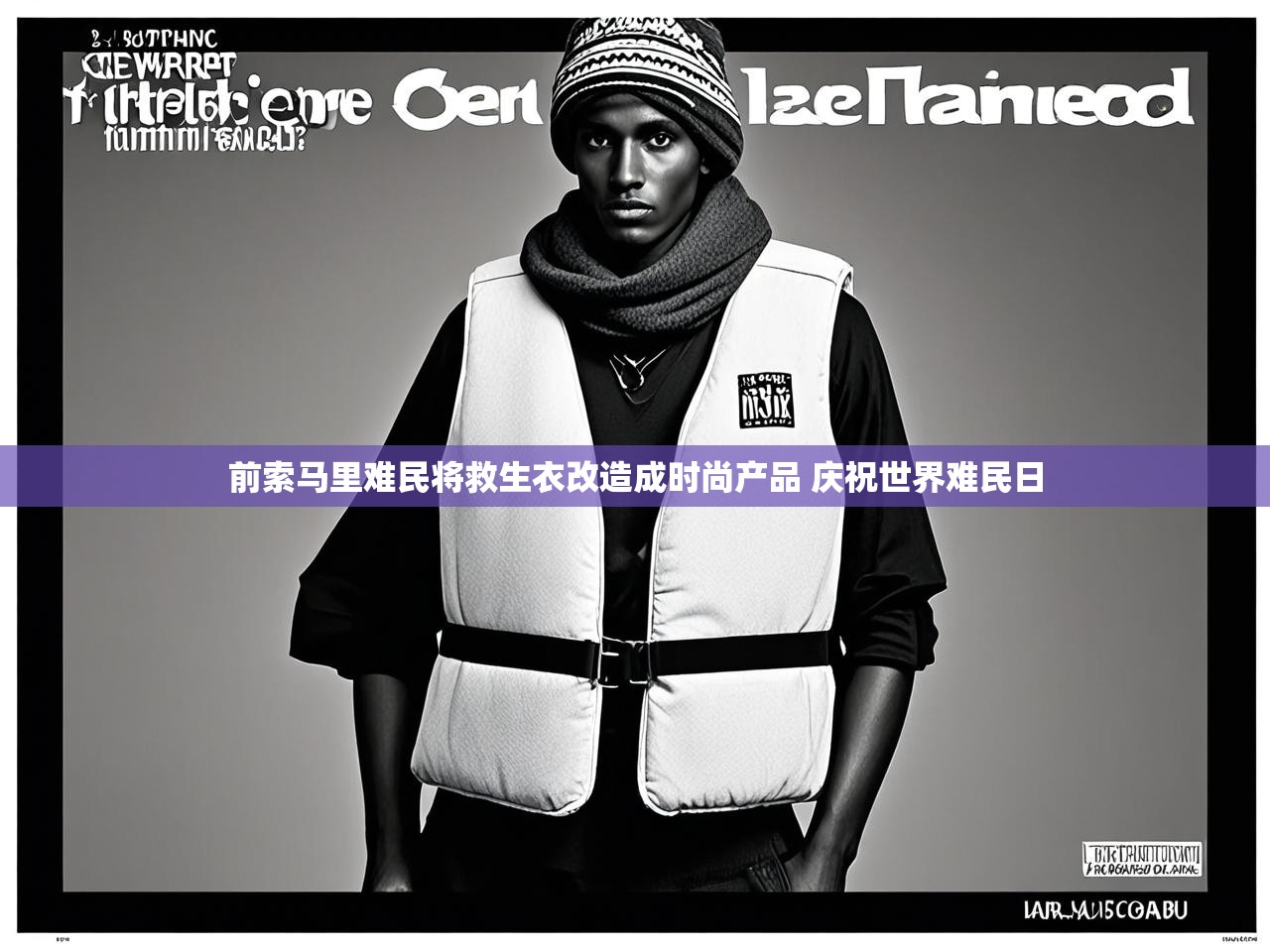 前索马里难民将救生衣改造成时尚产品 庆祝世界难民日