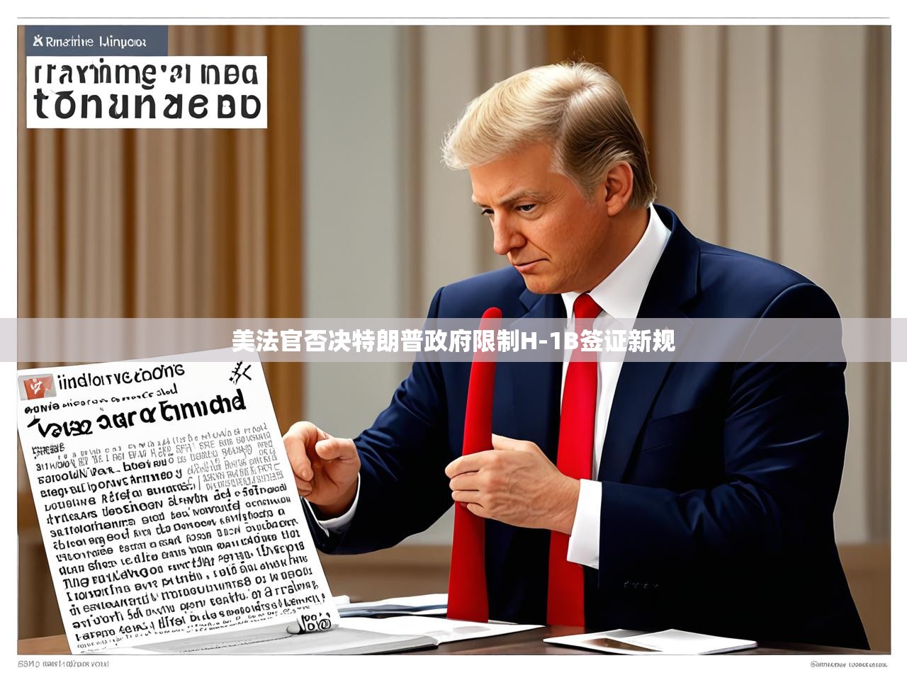 美法官否决特朗普政府限制H-1B签证新规