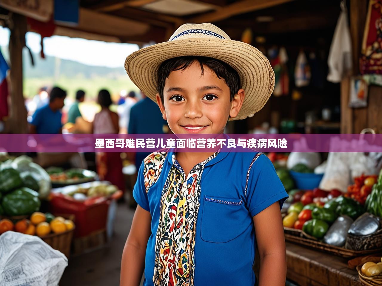 墨西哥难民营儿童面临营养不良与疾病风险
