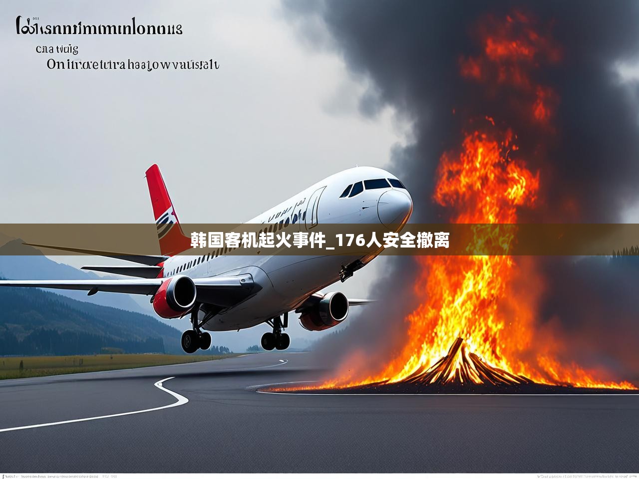 韩国客机起火事件_176人安全撤离 韩国客机起火事件_176人安全撤离