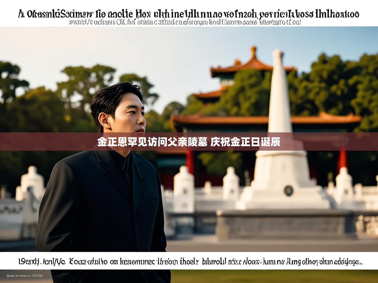 金正恩罕见访问父亲陵墓 庆祝金正日诞辰