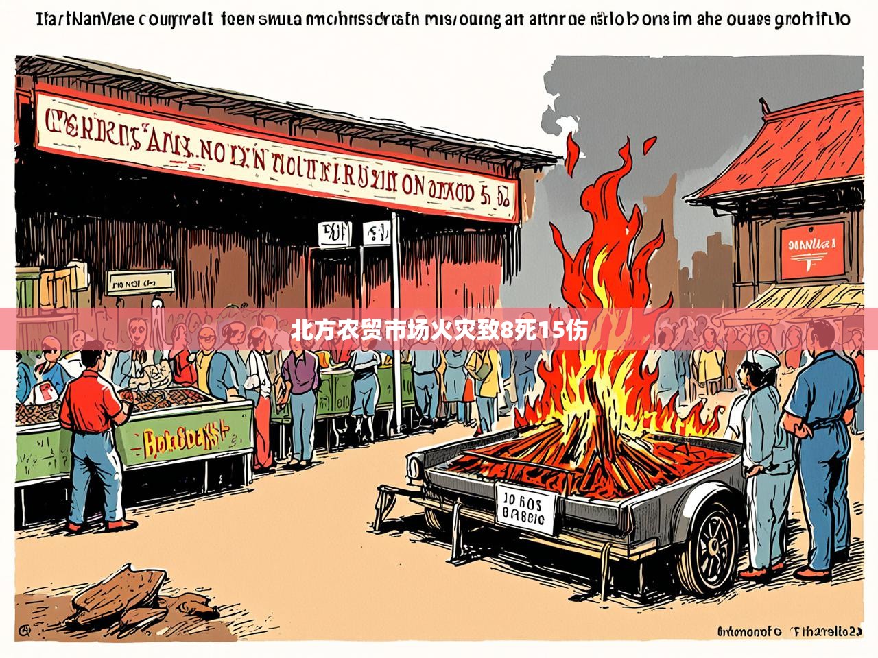 北方农贸市场火灾致8死15伤 北方农贸市场火灾致8死15伤