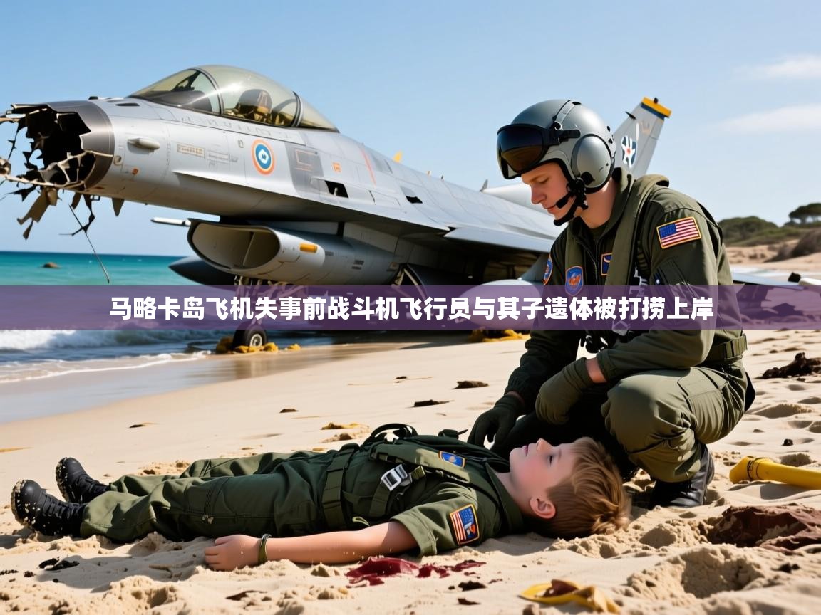 马略卡岛飞机失事前战斗机飞行员与其子遗体被打捞上岸