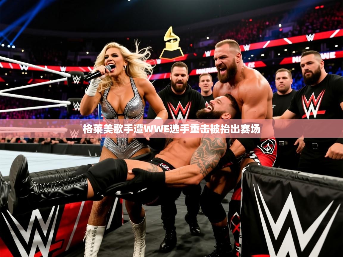 格莱美歌手遭WWE选手重击被抬出赛场