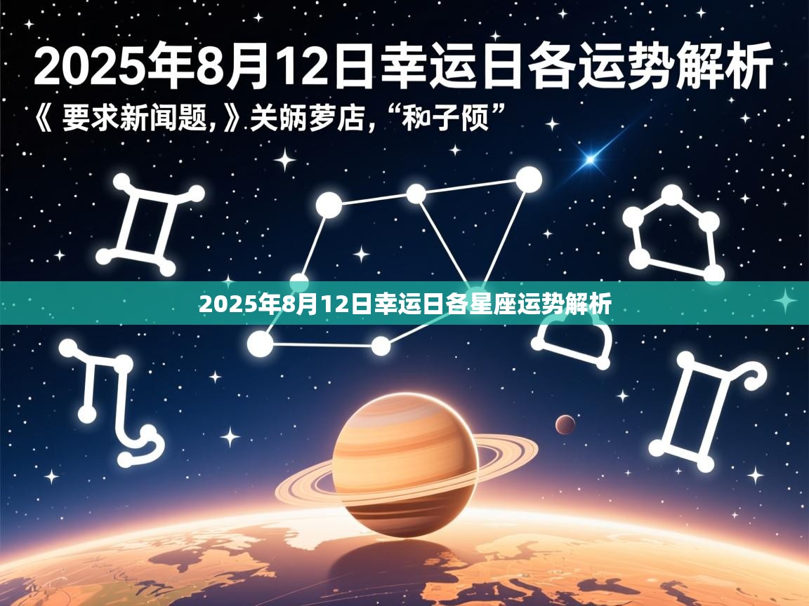 2025年8月12日幸运日各星座运势解析 2025年8月12日幸运日各星座运势解析
