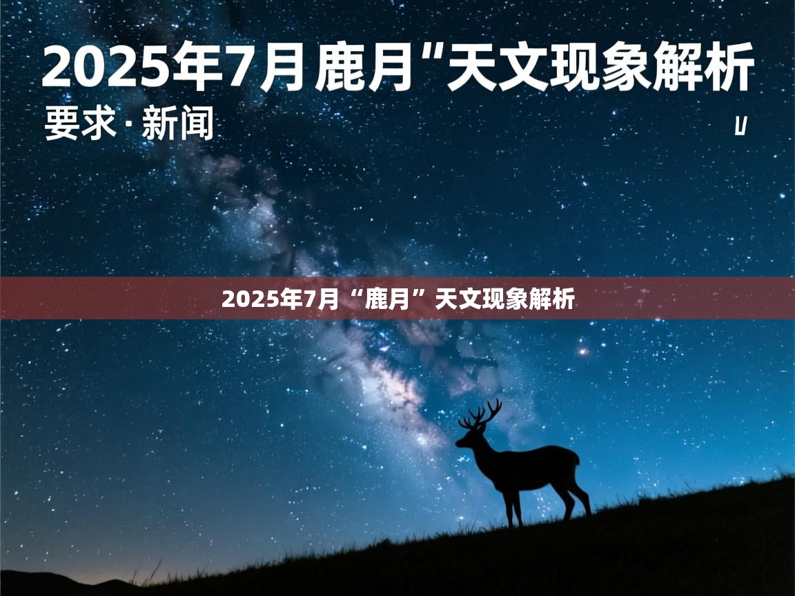 2025年7月“鹿月”天文现象解析 2025年7月“鹿月”天文现象解析