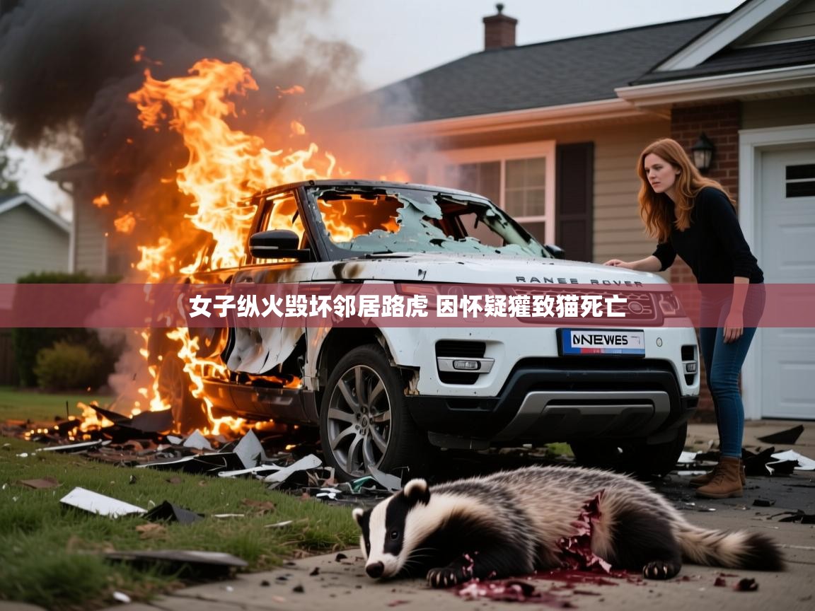 女子纵火毁坏邻居路虎 因怀疑獾致猫死亡 女子纵火毁坏邻居路虎 因怀疑獾致猫死亡