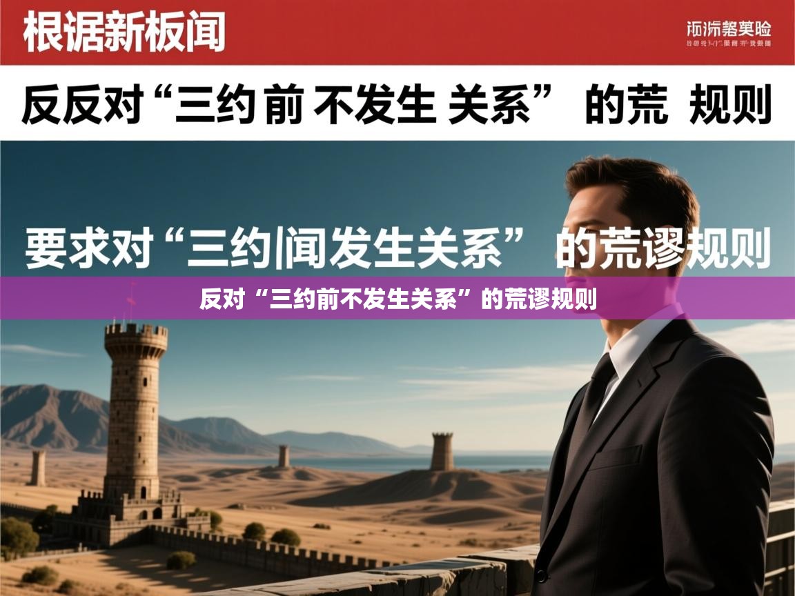 反对“三约前不发生关系”的荒谬规则
