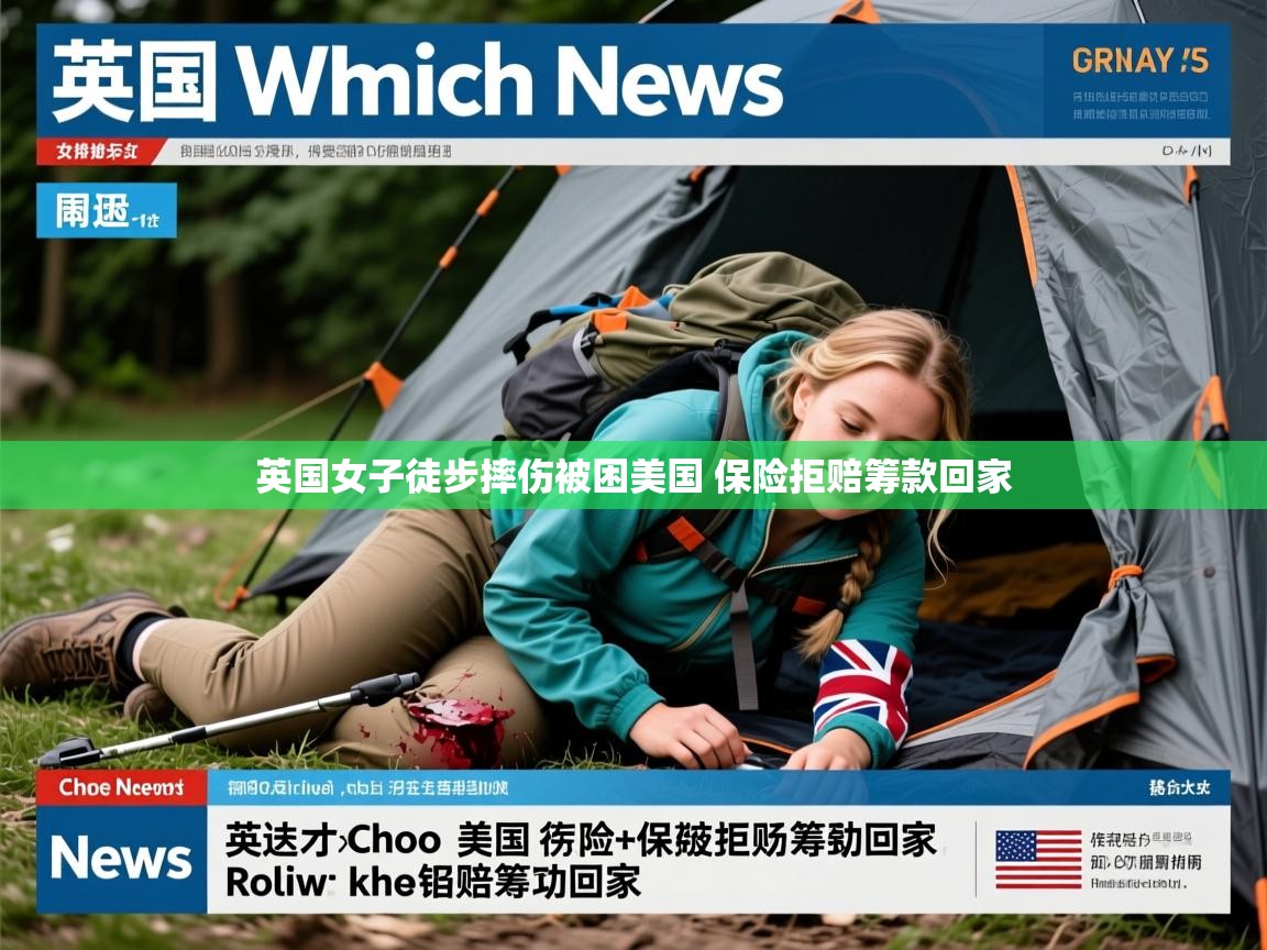 英国女子徒步摔伤被困美国 保险拒赔筹款回家