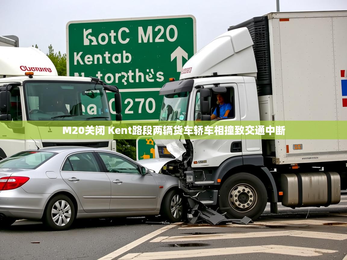 M20关闭 Kent路段两辆货车轿车相撞致交通中断 M20关闭 Kent路段两辆货车轿车相撞致交通中断