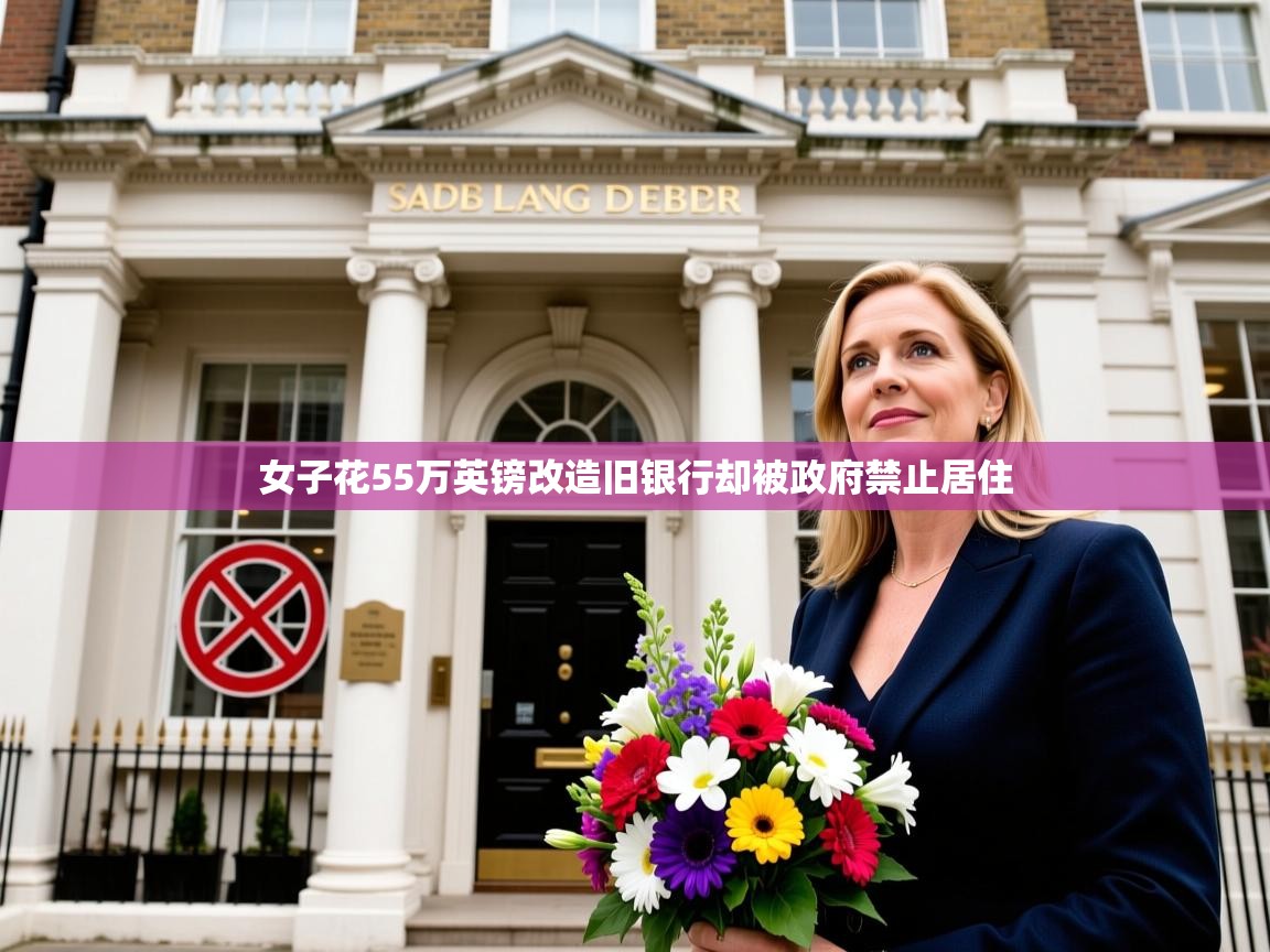 女子花55万英镑改造旧银行却被政府禁止居住